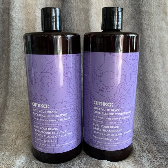 amika Makeup Amika Bust Your Brass Shampoo And Conditioner Set Poshmark